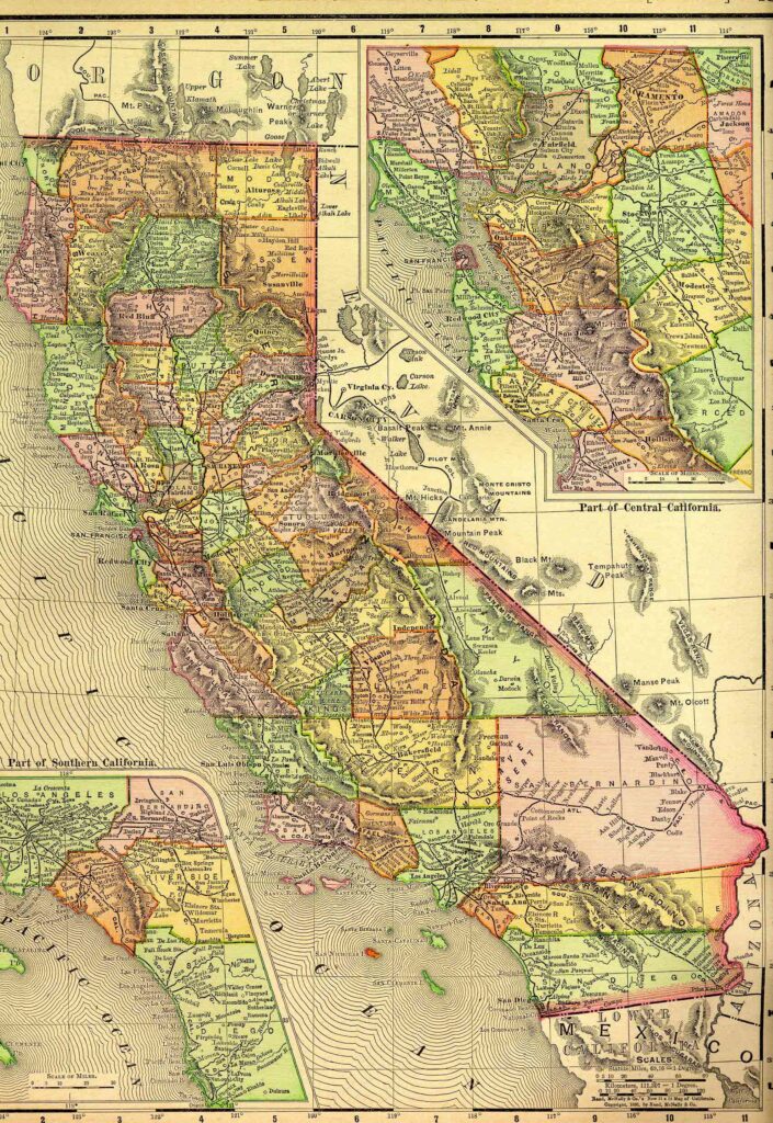 1895 Map of California