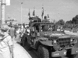 Part of the caravan for the Memorial held in Meze, France on 7 Sep 2002