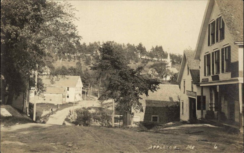 Appleton Maine 1910 Street Scene