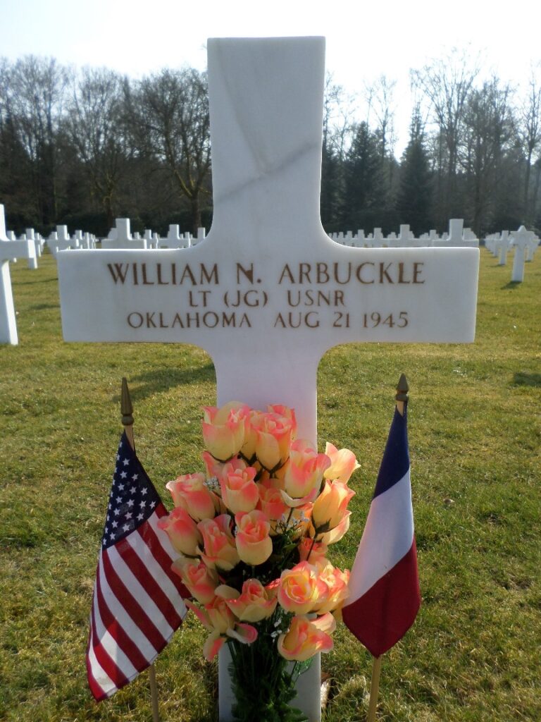 Grave of William N. Arbuckle, Epinal American Cemetery and Memorial