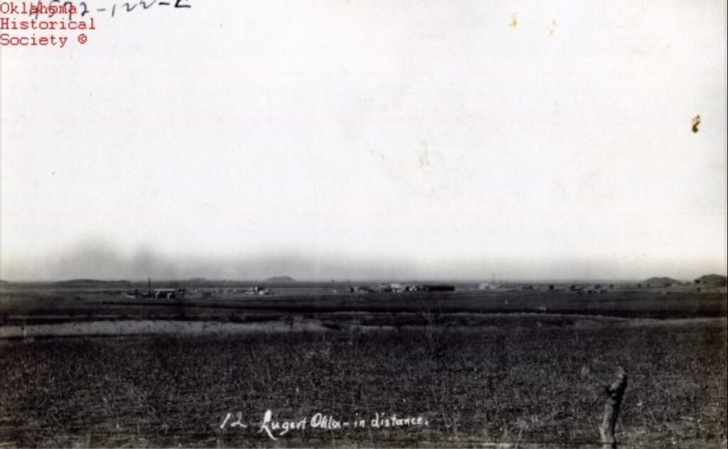 Lugert, Oklahoma in distance