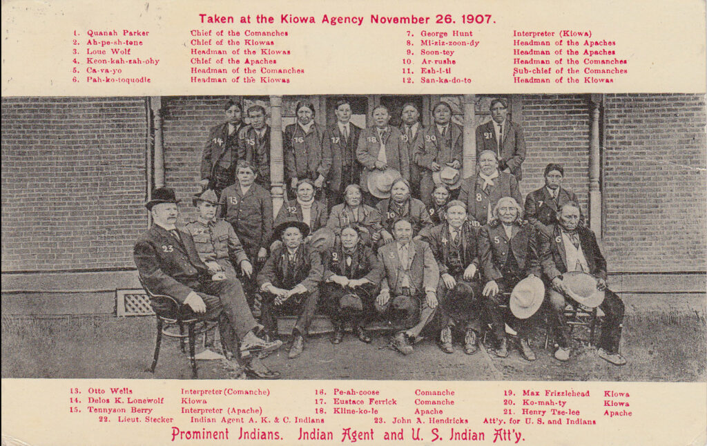 Prominent Indians at the Kiowa Agency, 1907