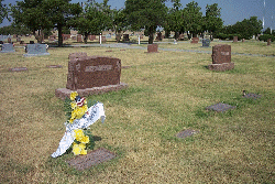 Lt. William Nathan Arbuckle's Memorial stone in Rose Cemetery