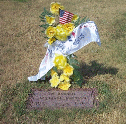 Lt. William Nathan Arbuckle's Memorial stone in Rose Cemetery