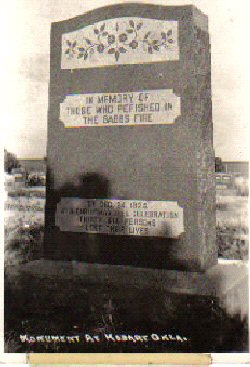 Babbs Memorial Tombstone
