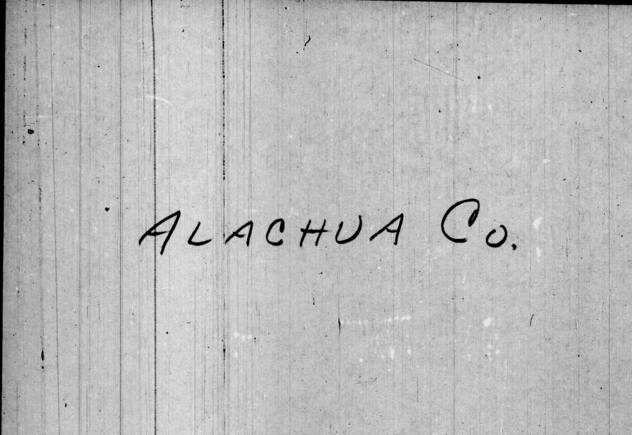 1850 Census Alachua County FL