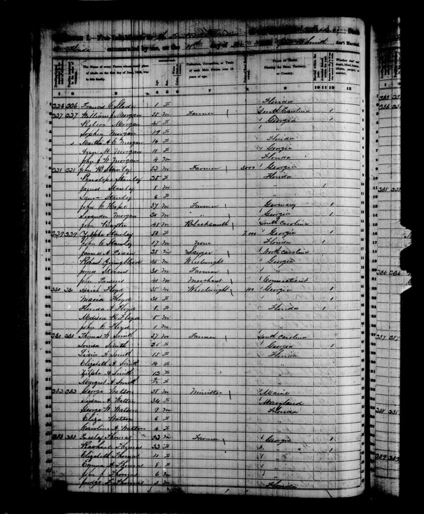 1850 Census Alachua County FL - page 32