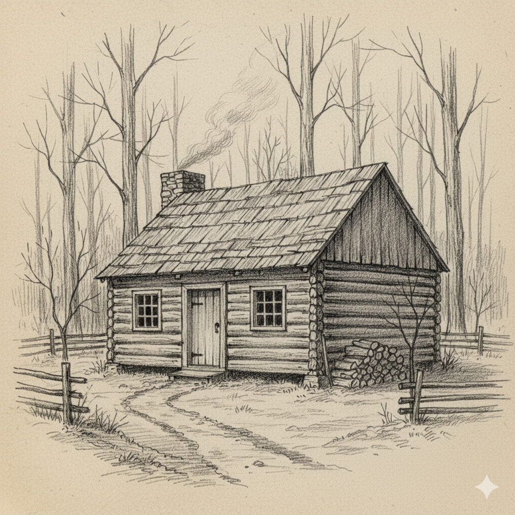 Log Cabin drawing
