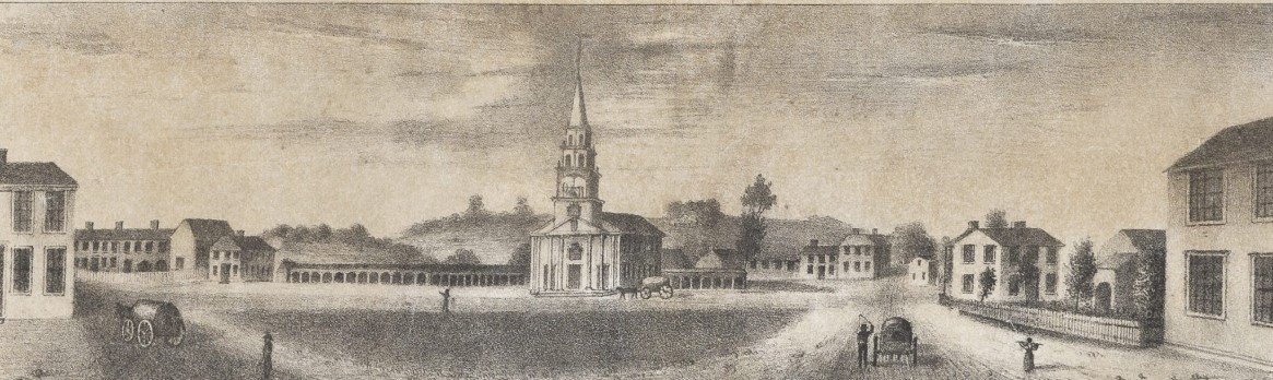 Leominster Massachusetts - View of the common, from near the bridge
