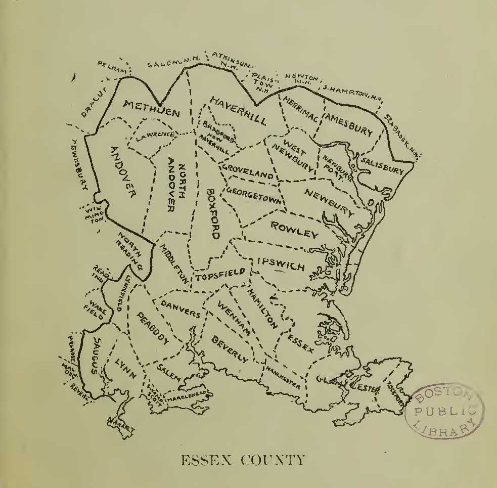 Essex County Massachusetts Map