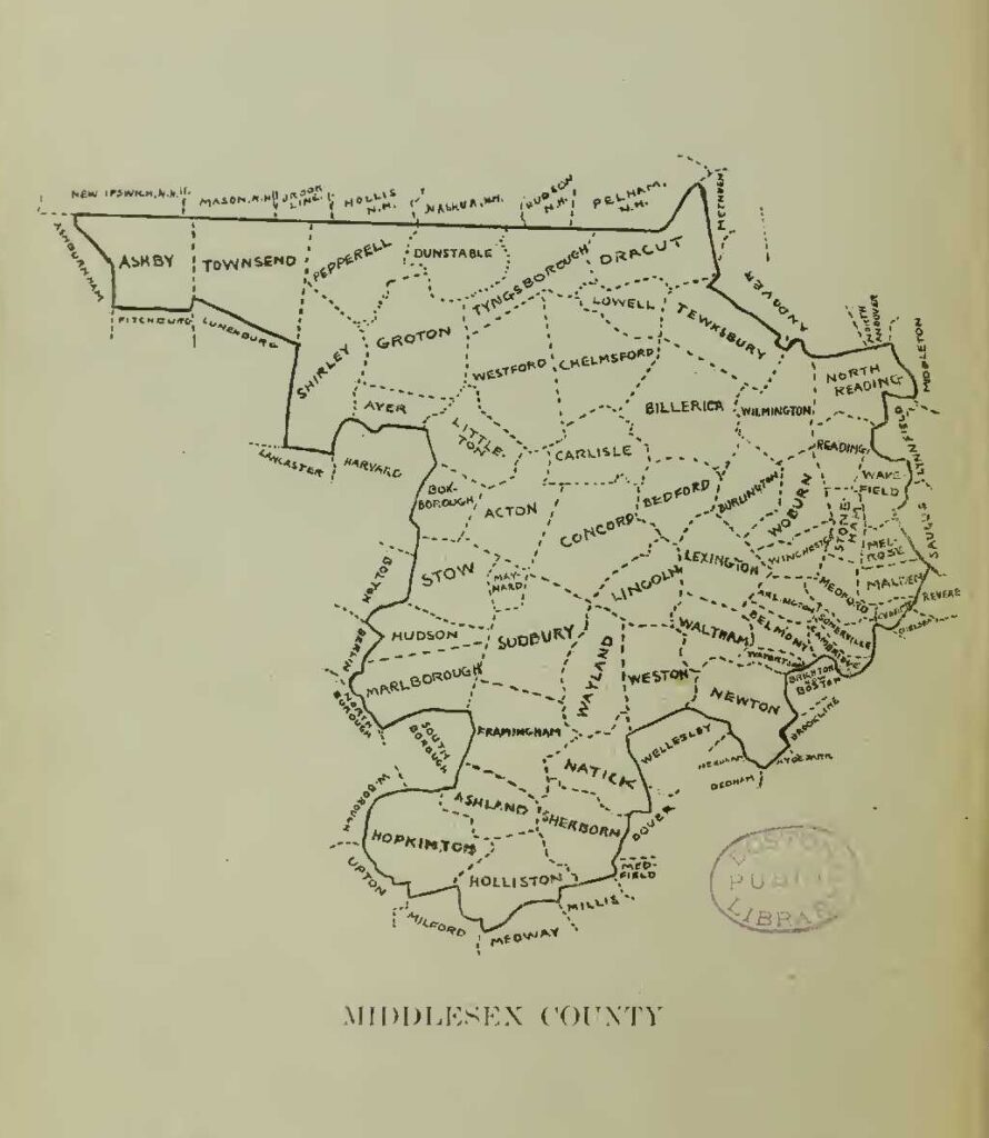 Middlesex County Map